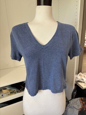 RVCA Heather Blue Short-Sleeve Crewneck Tee